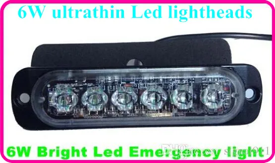 Luces de advertencia de superficie de coche Led de alta intensidad DC10-30V 6*3W, luces estroboscópicas, luz de emergencia, resistente al agua