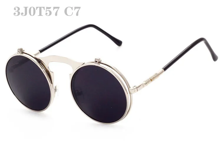 Kadınlar Için vintage Güneş Gözlüğü Güneş Gözlükleri Moda Sunglases Yuvarlak Ayna Sunglass Unisex Lüks Sunglass Tasarımcı Güneş Gözlüğü 3J0T57