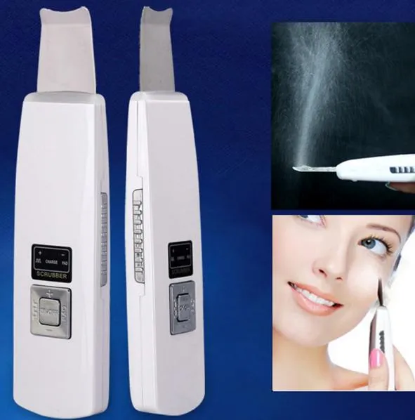Ultradźwiękowa skóra Scrubber Face Spa Ultrasound Ion Odżywianie Odżywianie Usuń Trądzik Blackhead Pielęgnacja skóry Urządzenie do pielęgnacji akumulatora