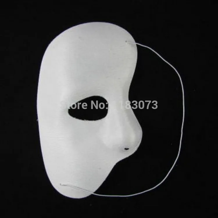 Demi-masque blanc du fantôme de l'opéra