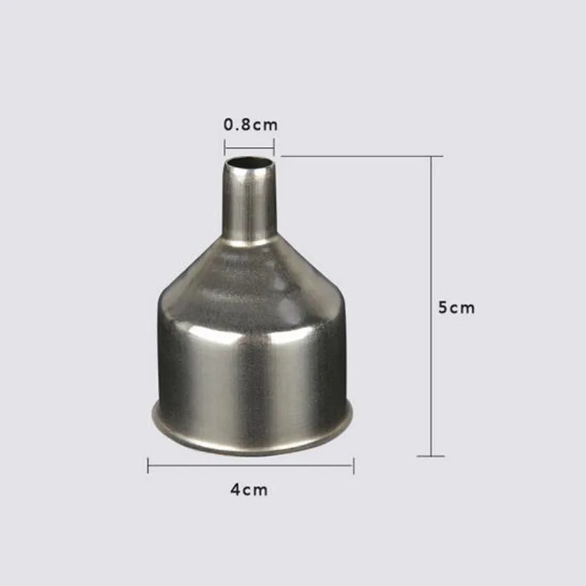 Stainless Steel Hip Flask Funnel Filler Mini wide mouth for small jar alcohol bottle kitchen oil filling strainer accessories homebrew tools