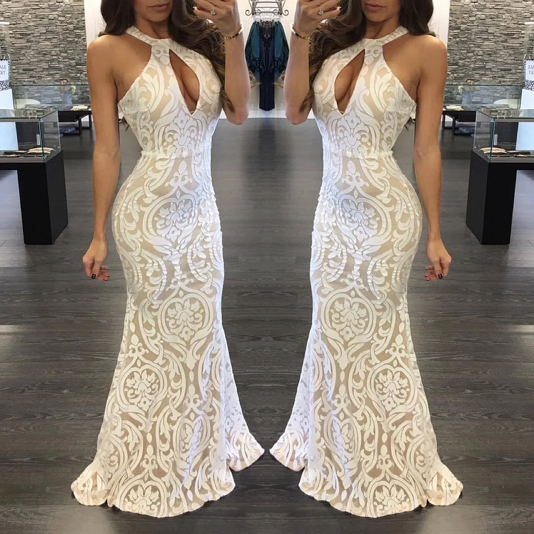 ivory color dress for women Enslee Midi Dress main image 1