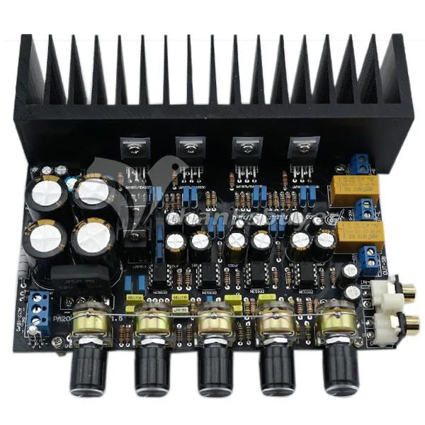 Freeshipping LM1875 Placa de amplificador 2.1 Amplificador de canal Amplificador diferencial de graves Kits de amplificador BTL