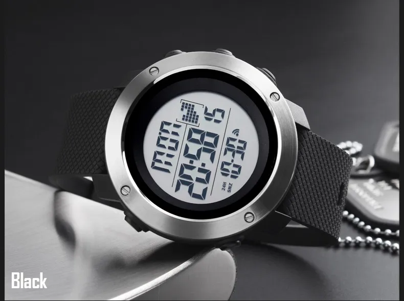 Skmei Męskie Sport modowy zegarki mężczyzn LED Electronic Clock Man Waterproof Waterproof Watch Women Relogio Masculino2464