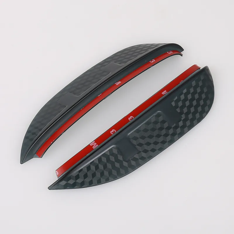 Car Styling Carbon backview Mirror Rain Eyebrow Rainproof Flexible Blade Protector Tillbehör för Subaru XV 2014