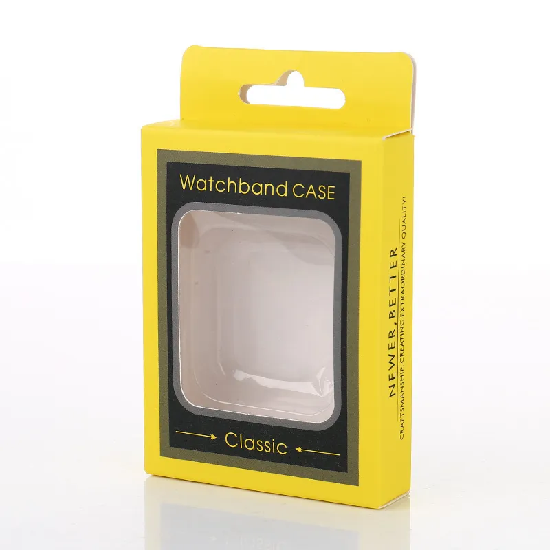 Scatola di carta al dettaglio da 50 pezzi per protezione dello schermo iwatch Imballaggio personalizzato per vetro temperato per Apple Watch 10,5 mm * 7 mm * 2 mm