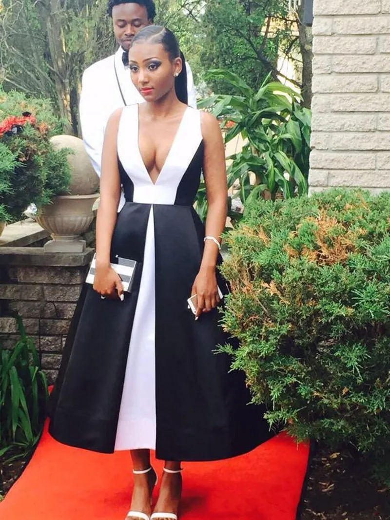 Black & white party dresses 2025