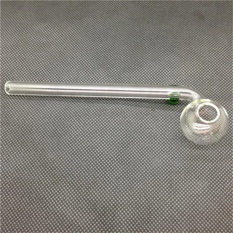 14cm 5.5 인치 곡선 유리 오일 버너 파이프 다른 컬러 밸런서 파이렉스 워터 파이프 Bubbler 흡연 액세서리