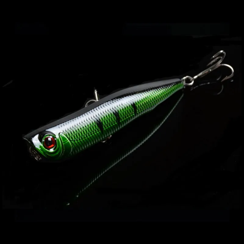 6 Renk Üst Poppers Balık Yem Balıkçılık Lures Yüzer Popper Poper Cazibesi Kanca Yemler Crankbait Mücadele 15.7g 10.5 cm