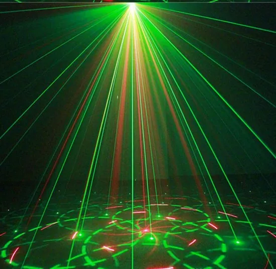 Mini Led RG Home Stage Lighting Effect 40 Patterns Star Laser Projector With Remote lumiere Disco Lights Dj Party Stage LightAC110V-220V