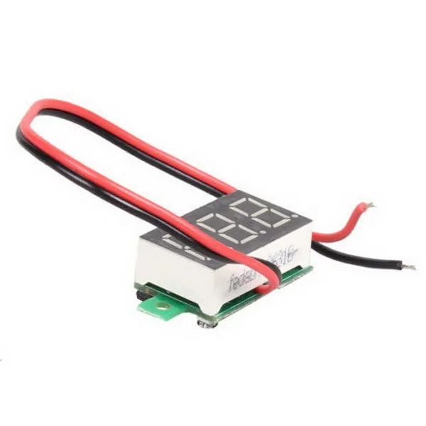 Mini DC 2.5-30V Żółty LED 3-Cyfrowy napięcie wyświetlacza Voltmeter Panel Motor B00260