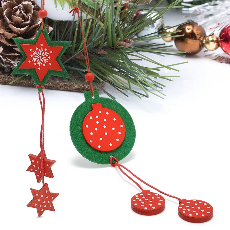 Ornements de Noël chauds arbre de Noël coeur étoile décorations d'arbre à la maison ornements suspendus en gros, livraison gratuite, par 