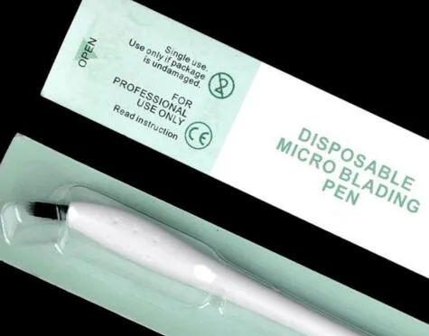 جودة عالية الحواجب microblanding المتاح القلم مع 12/14/17 / 18U إبرة شفرة دليل microblade إبرة أداة