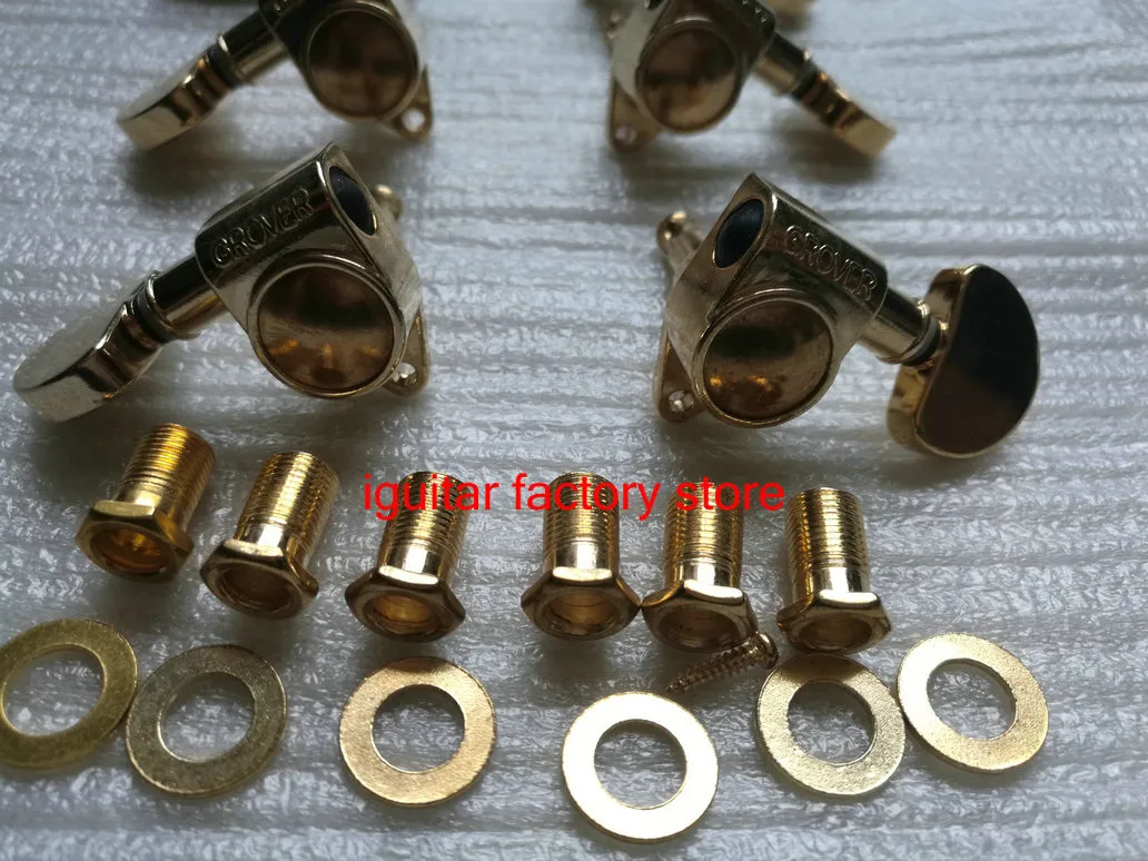 Golden Grover Tuning Pegs On Guitar Set 3 R 3 L In Stock With From