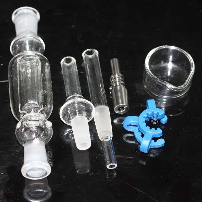 Ensemble de collecteurs de nectar gratuits avec domeless Tai Nail 10mm 14mm 18mm nector collecteur bangs conduites d'eau recycleur plates-formes pétrolières mini bangs en verre