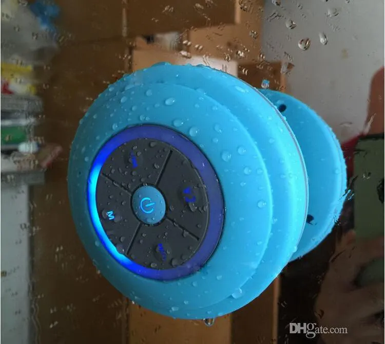 Yeni Taşınabilir Colorfull LED Su Geçirmez Kablosuz Bluetooth Hoparlör Duş Araba Handsfree Çağrı Mini Emme Telefon hoparlörler Almak