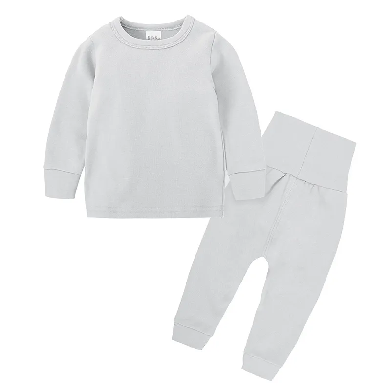 Nuovi vestiti bambini Neonati maschi Pigiama a maniche lunghe Autunno Inverno Pigiama Set da notte T-shirt + Pantaloni Due pezzi Pigiameria bambini