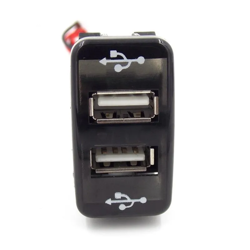 Dual-USB-Ladebuchse, Dual 5V/4,2A USB-Autoladegerät-Steckdose mit Schalter  für 12V/24V-Auto