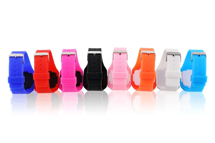 Jelly Candy Silicone Digital Soft Led Touch Ultrathin Watch Quartz Feeling Screen Montres Fahion Sports Watch