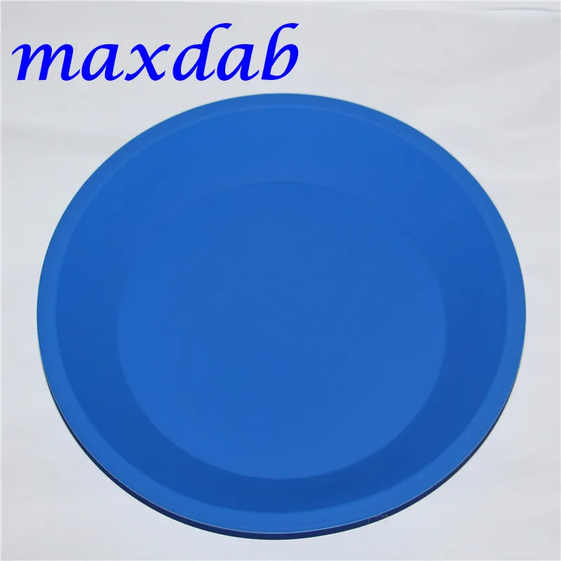 Plat profond rond en silicone de haute qualité, poêle ronde en silicone antiadhésive de 8 * 8', plateau en silicone FDA, récipient en silicone pour huile concentrée BHO