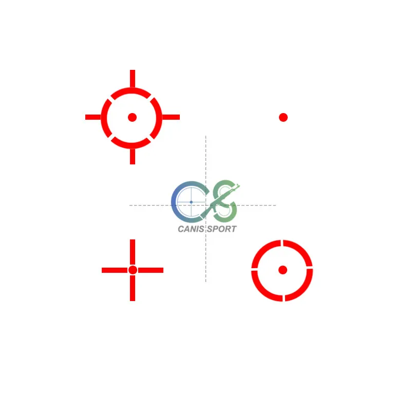 PPT NIEUWE AANKOMST 4 RETICKER REDDOT TOEPASSING VERGISTING 1X ROOD / GROENE DOT VOOR JACHT CL2-0095