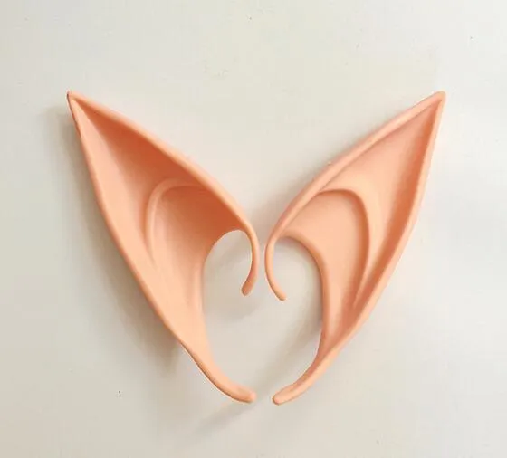 Home Garden Festive Mysterious Elf Ears Fairy Cosplay Accessories Latex Soft Protetic False Ear Halloween Party Masks Cos Mask8776417