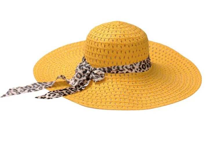 2016 Nova Brim Grande Floppy Dobre Chapéu de Verão Chapéus Para Mulheres Para Fora Porta Proteção Sun Chapéu de Palha Mulheres Beach Hat