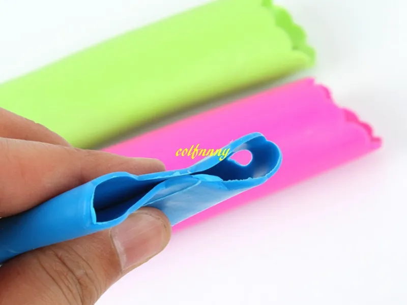 expédition rapide en gros magique Silicone ail éplucheur Peel facile outil de cuisine couleur aléatoire 13x3 cm