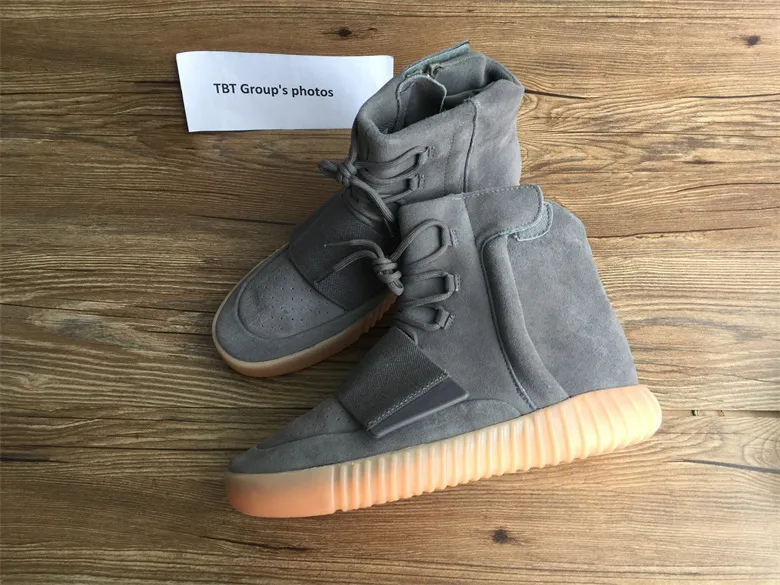 NEN 750 Sneakers Glow In The Dark Brown Kanye West Leather Ankle