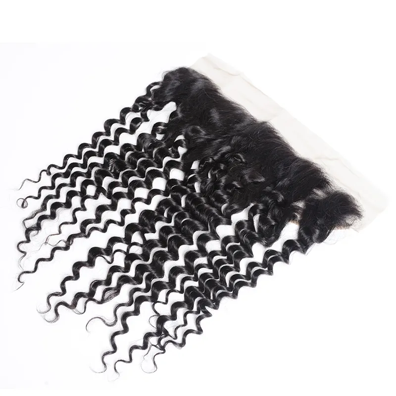 Human Hair Brazilian Malaysian Peruvian Indian 13X4 Lace Frontal Pre Plucked Baby Hair Body Wave Loose Wave Deep Wave Straight Hai1432141