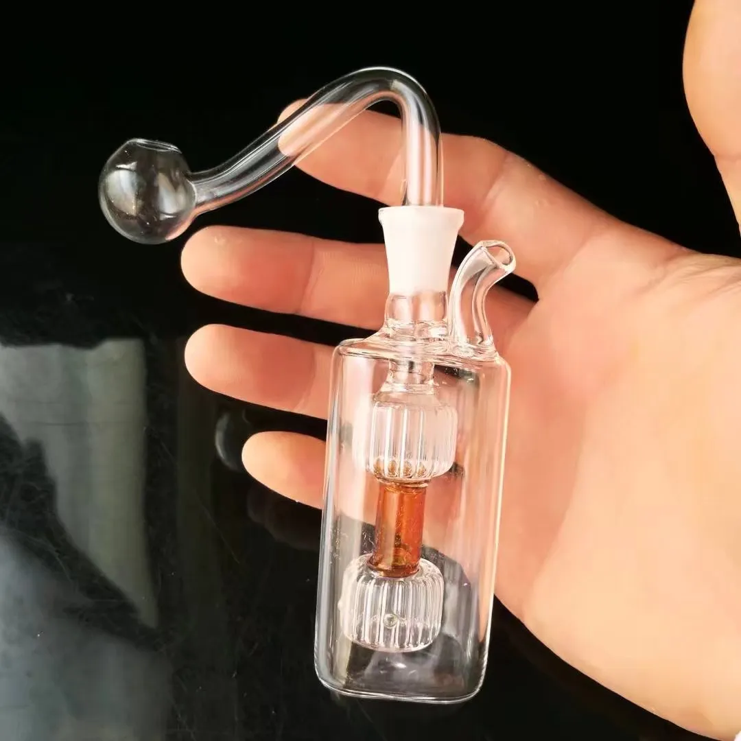 Mini två rundor av små krukor, grossistglas bongs, oljebrännare glas vattenrör, rökrör tillbehör