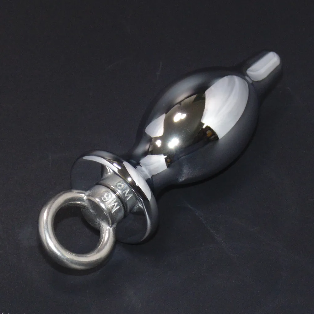 （12cmx3.5cm）大きなサイズの安全な素材の金属の肛門のおもちゃ、ステンレス鋼のお尻プラグ成人のセックス製品