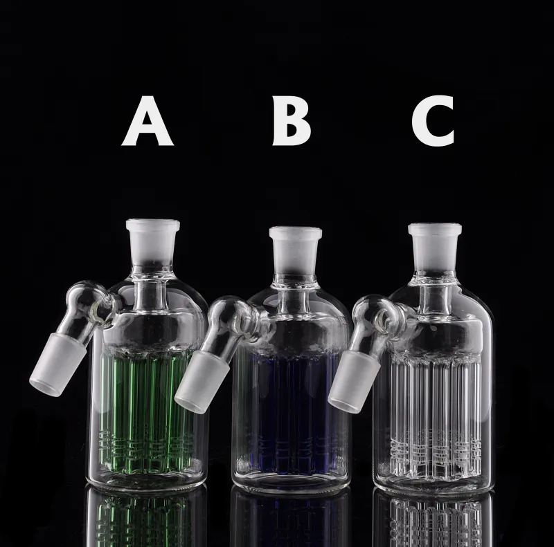 New arrival high quality pure glass ash catcher 12 arms 18 mm joint for glass bongs smoking pipes