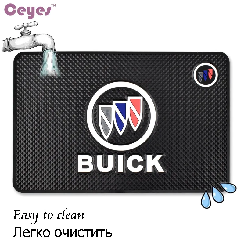 Auto Antislip Mat voor Buick Lacrosse Regal GS Excelle XT HRV Encore 2017 Enclave Auto Badges Logo Merk Anti-Skid Mat Auto Styling