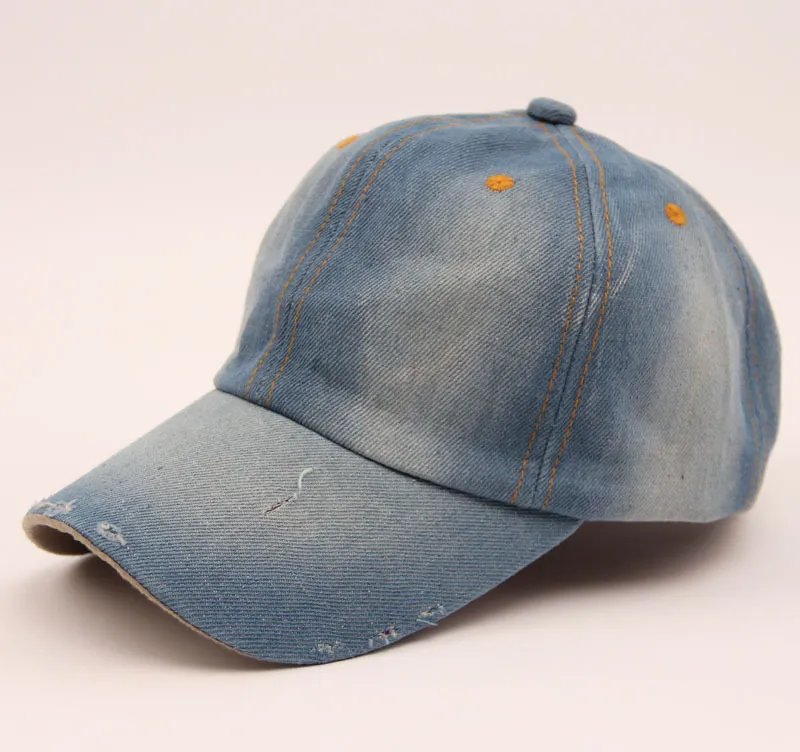 Mode Unisexe Jean Sport Chapeau Casual Denim Baseball Cap Soleil Chapeau / Livraison Gratuite