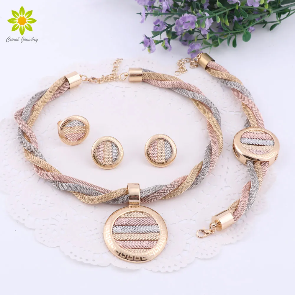 African Jewelry Sets Wedding Jewelry Set African Gold Plated High Quality Beads Jewelry Sets For Women