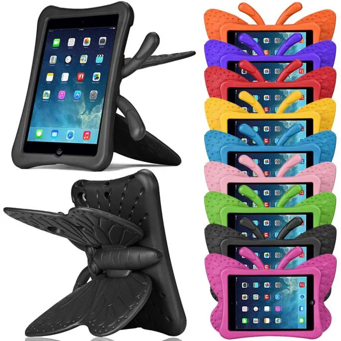 Cute Butterfly Custodie Tablet PC antiurto Borse Schiuma EVA Super Protection Stand Cover Ipad 2/3/4 Ipad Mini 1/2/3 10.5 Tabelt 7 Ipad5 / 6