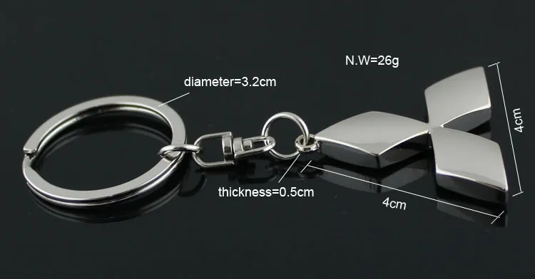 5 teile / los Mode 3D Metall Auto Logo schlüsselanhänger schlüsselanhänger schlüsselanhänger für mitsubishi auto anhänger Chaveiro Llavero Schlüsselanhänger