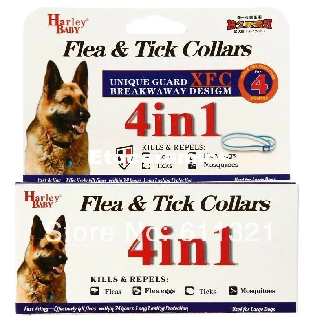 Kostenloser Versand New Kill-Floh Zecke Halsband für großen Hund Katze Pet Supplies Produkt Adjustable 12 „-18,5“