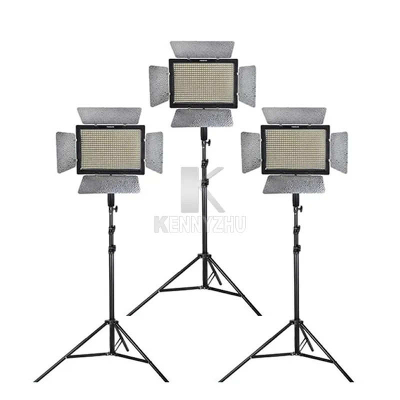 Yongnuo YN600L II 3 パック LED ビデオ ライト パネル 二色を