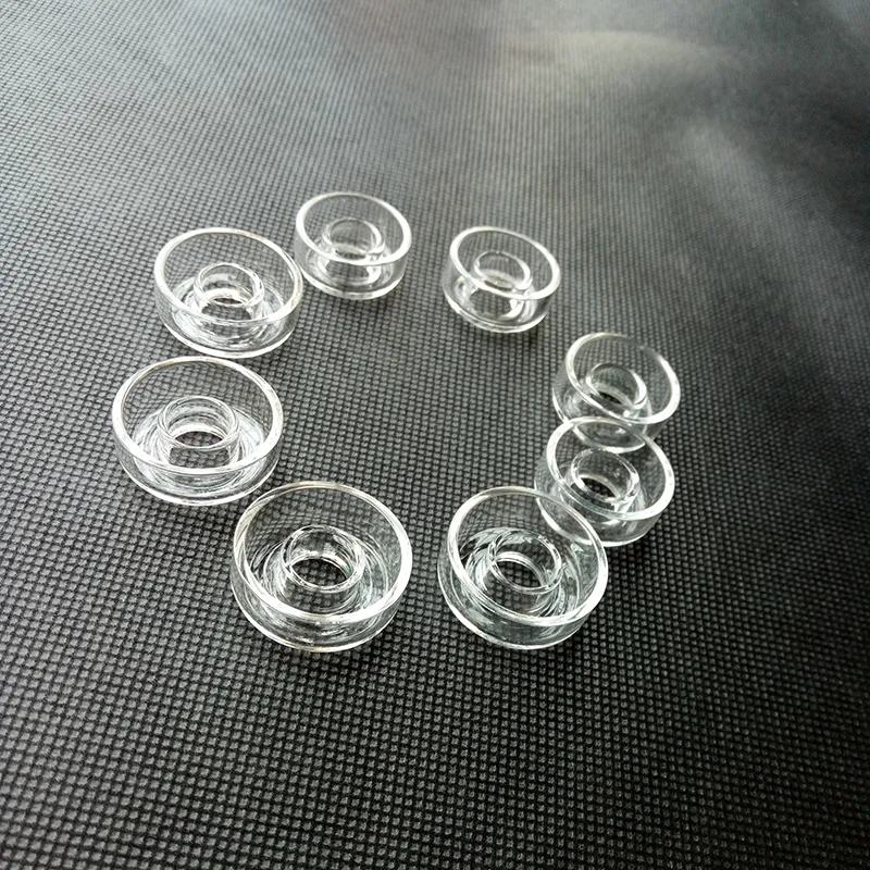 25mm/22mm od quartzo prato tigela de tigela de fumantes ferramentas acessórios para banger titanium sem cachimbo de óleo unhas plataformas de óleo de vidro bongs de água de vidro