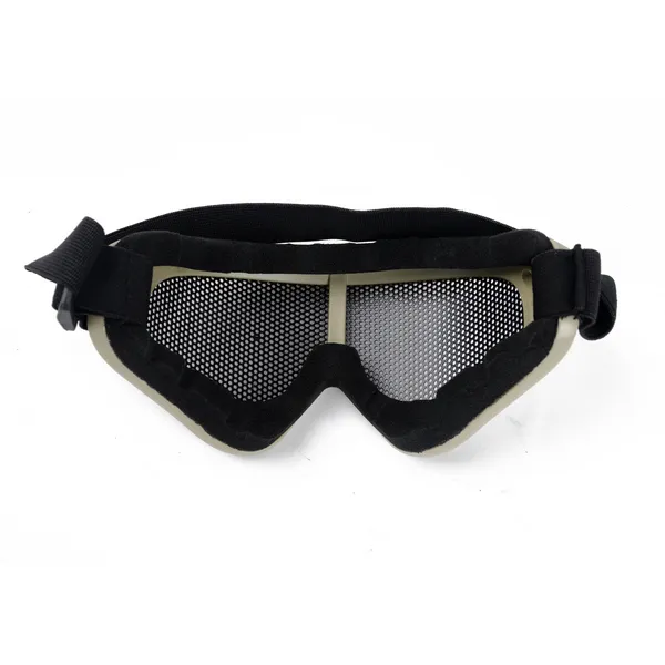 Caza Airsoft táctico protección de ojos malla metálica gafas estenopeicas