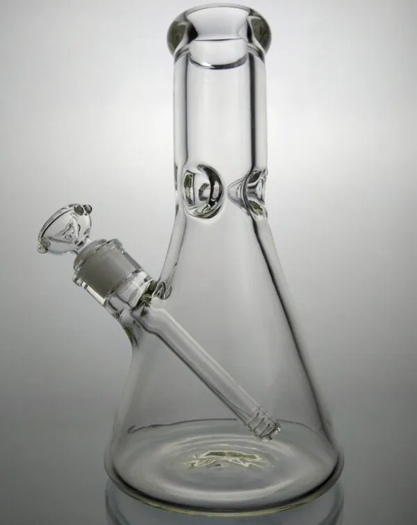 Bägare bas bong Big Glass Bong 9mm Bong 10 '' Vattenrökning Rör blåst svalt vattenrör tungt bägare bong