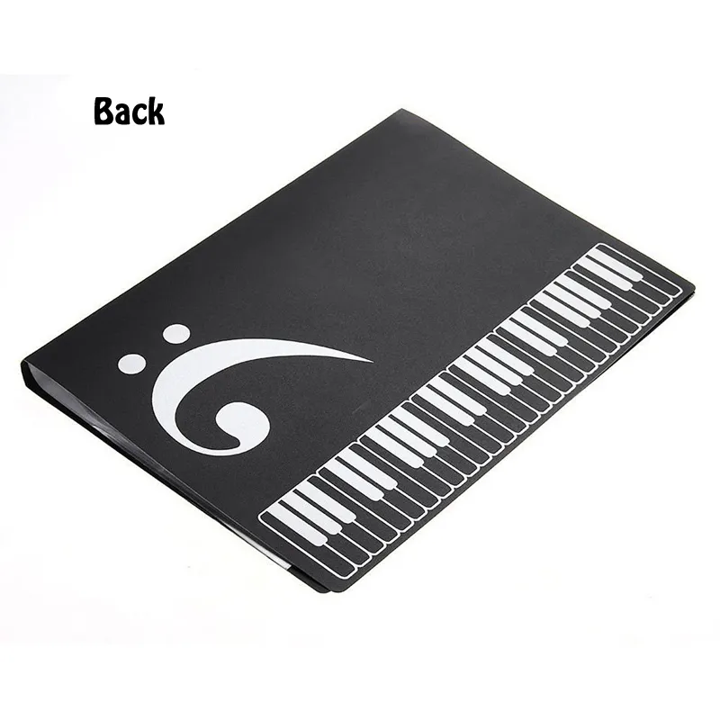 Porte de dossier de fichiers de feuilles de musique Plastique A4 taille 40 POCHETS BLACK7462013