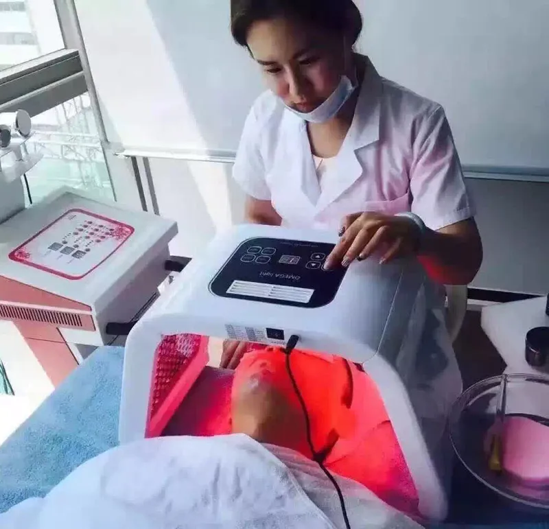 Portable Skin Rejuvenation Beauty Machine Blue Yellow Geel Groen Red Light Therapy Face Care Equipment4070216