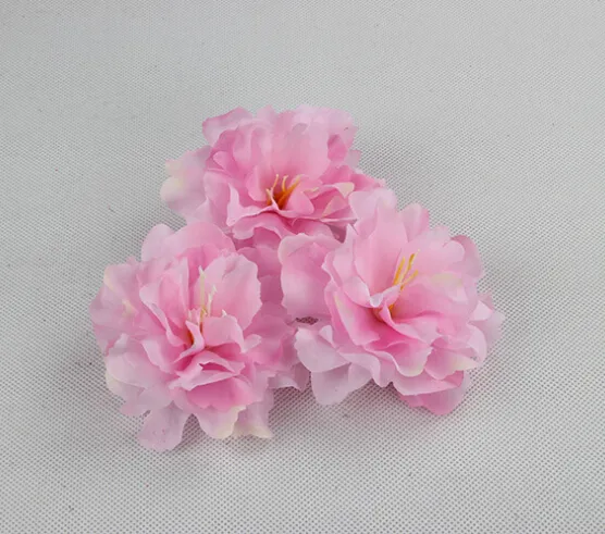8 cm de seda artificial peonía cabezas de flores flores de simulación para bricolaje vestido de pelo accesorios de ramillete decoración de la boda del hogar HJIA209