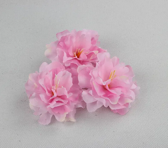 8cm konstgjord silke peony blomma huvud simulering blommor för DIY hårklänning Corsage tillbehör hem bröllop dekoration hjia209