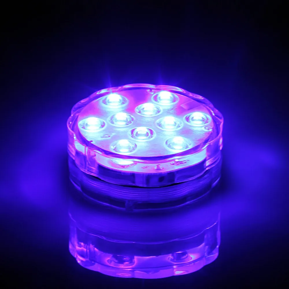 LED Submersible Candle Remote Control Floral Tea Light Candle Flashing Waterproof Wedding Party Decoration Hookah Shisha Light1487796
