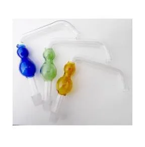 Färg Gourd Glasplatta ---- Oljeplattor Glas Bongs Vattenrör Tjock Pyrex Mini Heady Vätska Sci Vattenrör, Färg Slumpmässig Leverans