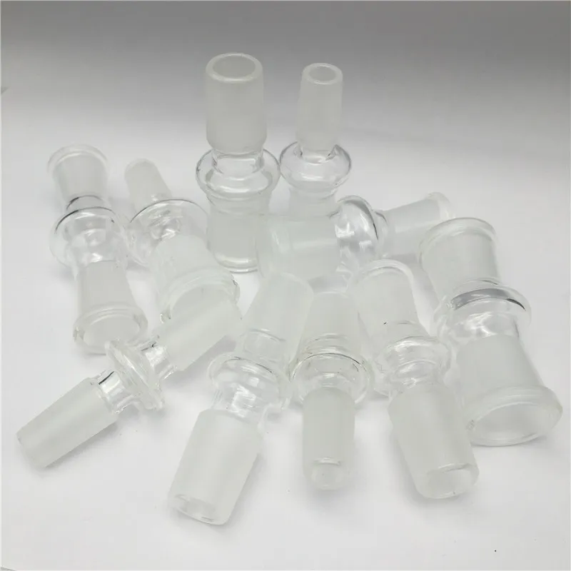 Adattatore bong da 14 mm e 18 mm in vetro da maschio a femmina adattatori bong pipe in vetro convertitore adattatore giunti in vetro